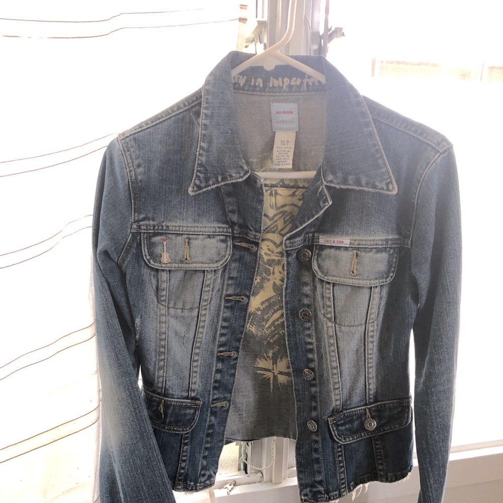 Sass and Bide denim jacket, sexy and flattering